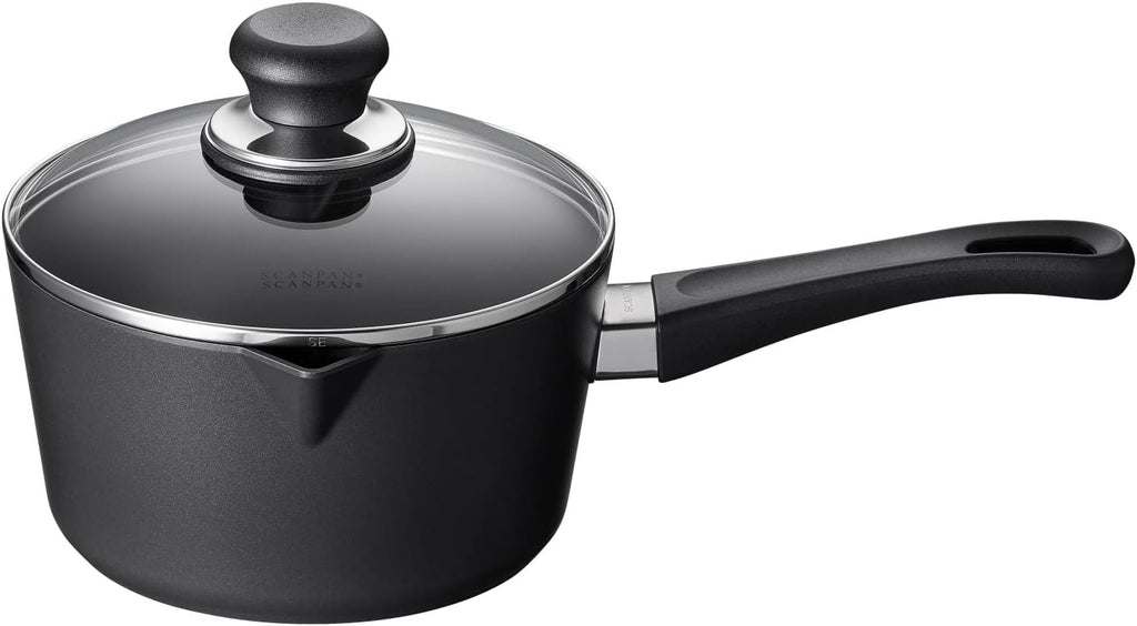 Scanpan Classic Induction 1.8 QT Nonstick Saucepan – Compatible with All Cooktops, Induction Ready, Metal Utensil Safe, Oven Safe to 500°F, Dishwasher Safe