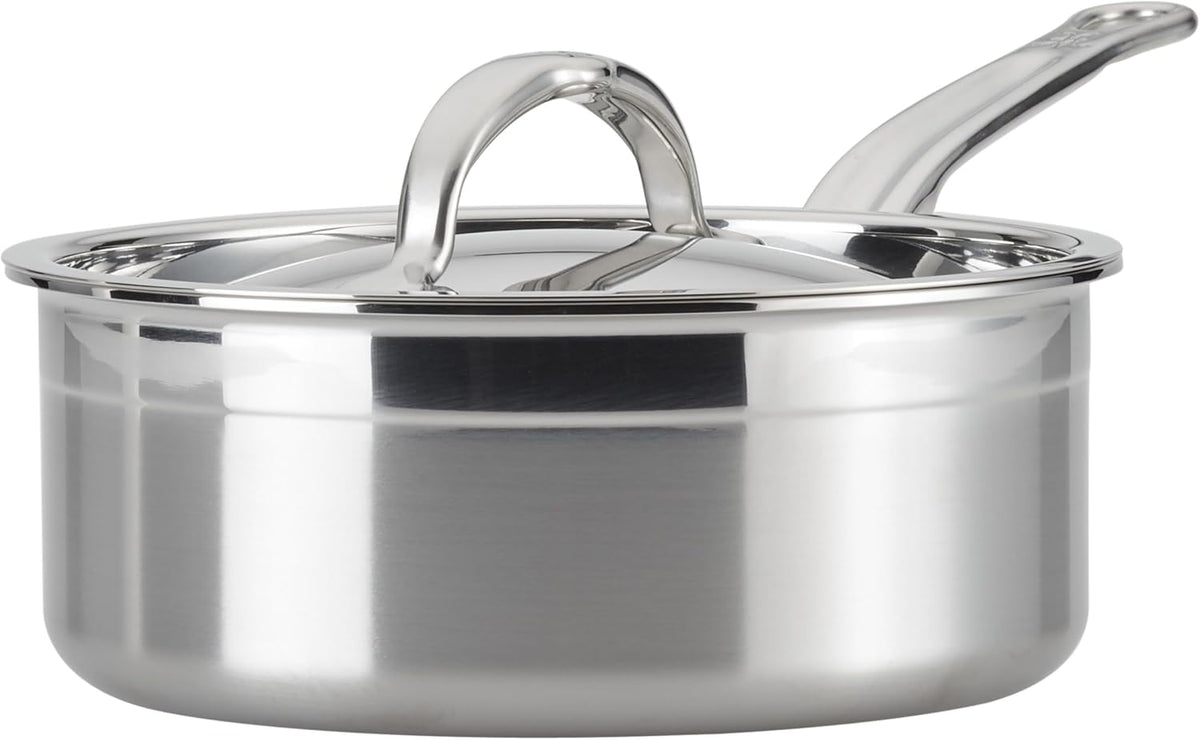 Hestan ProBond Forged - Professional Clad Stainless Steel Sauce Pan, 2 Quart, Induction Compatible