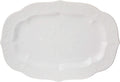 Lenox Serveware, Lenox French Perle White Serving Platter, Oval Shape, 18.5-Inch, Stoneware, Dishwasher Safe, Turkey Platter for Thanksgiving, Winter Hosting, Christmas Serving (White, 1 Piece)