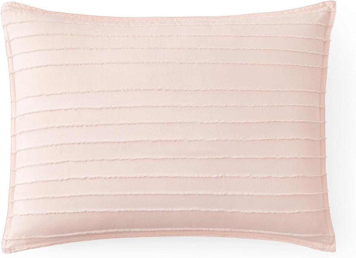 UGG Textured Twin Comforter Set - 2 Piece Striped Bedding Set with Pillow Sham – Luxurious and Cozy Reversible Light Pink Bed Set for Bedroom & Dorm (Twin/Twin XL)