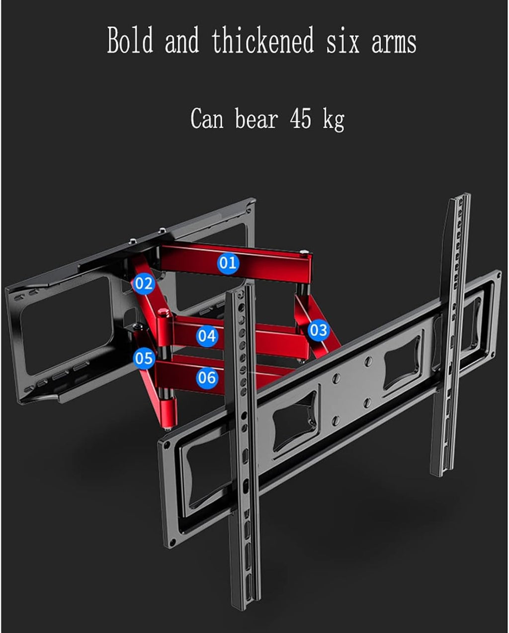 Universal TV Stand TV Stand Base TV Wall Mount Rack ''43-60'' Inch Telescopic Swivel LCD Display Bracket Heavy Duty Wall Mount TVs Bracket Tv Stand Mount