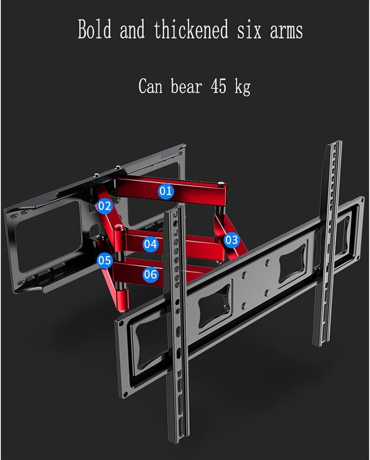 Universal TV Stand TV Stand Base TV Wall Mount Rack ''43-60'' Inch Telescopic Swivel LCD Display Bracket Heavy Duty Wall Mount TVs Bracket Tv Stand Mount