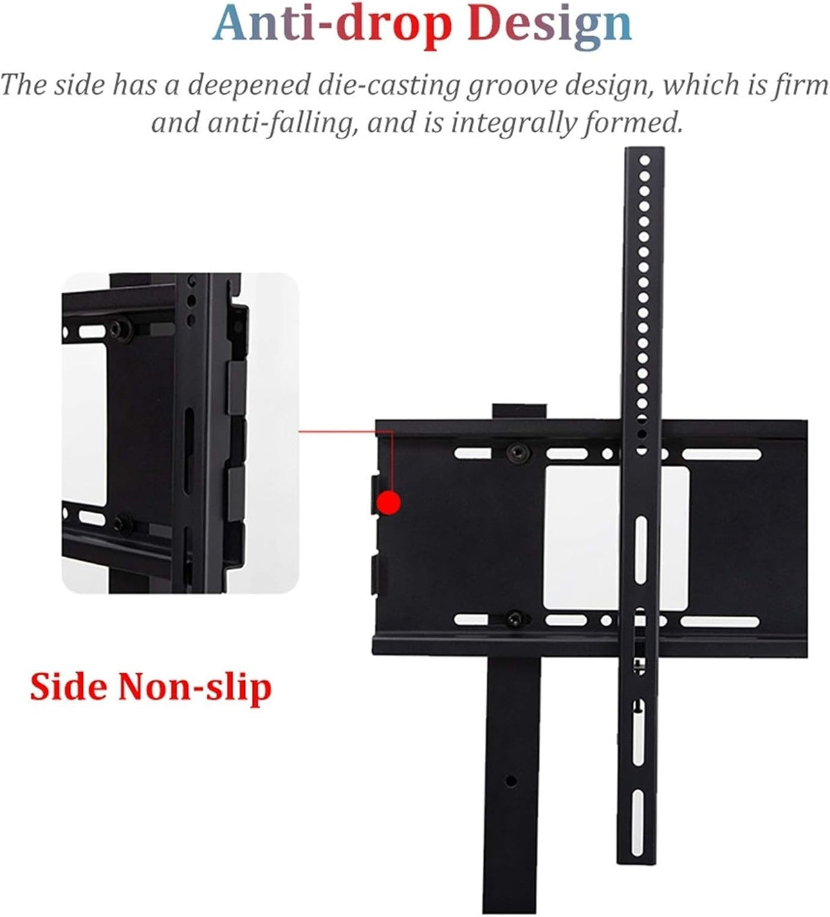 Mobile Tv Cart Rolling Stand for 32-75 Inch Tvs,Universal Base Trolley with Lockablels and Storage Tray,Load Capacity 115Kg