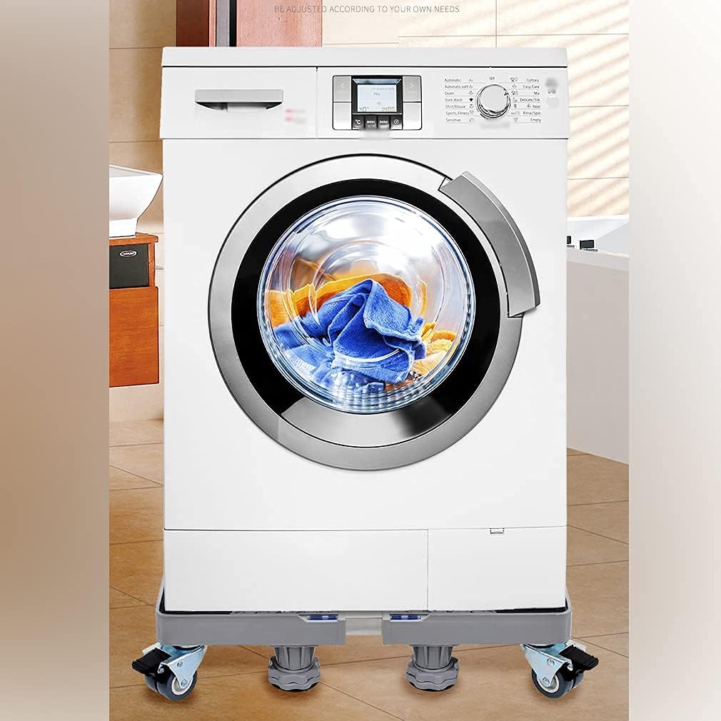 Washing Machine Stand Base Heavy Duty 4 Legs Refrigerator Holder Bracket Height 15cm/20cm Universal Fridge zer Stand Base for Dryer, ice Maker, cookers, Moisture Proof (