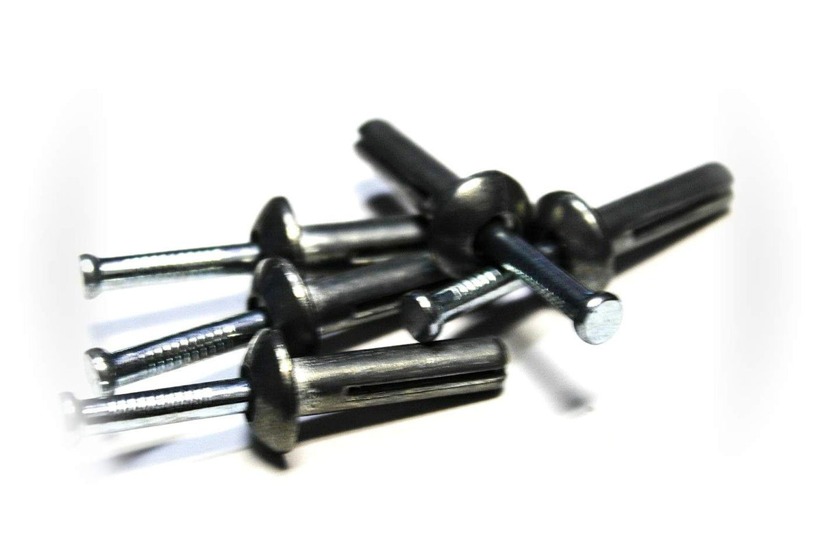 New Package of 500 (pcs) 1/4' x 1' Hammer Drive Concrete Anchor - Zinc Set #TR-3395F Warranity by Pr-Mch