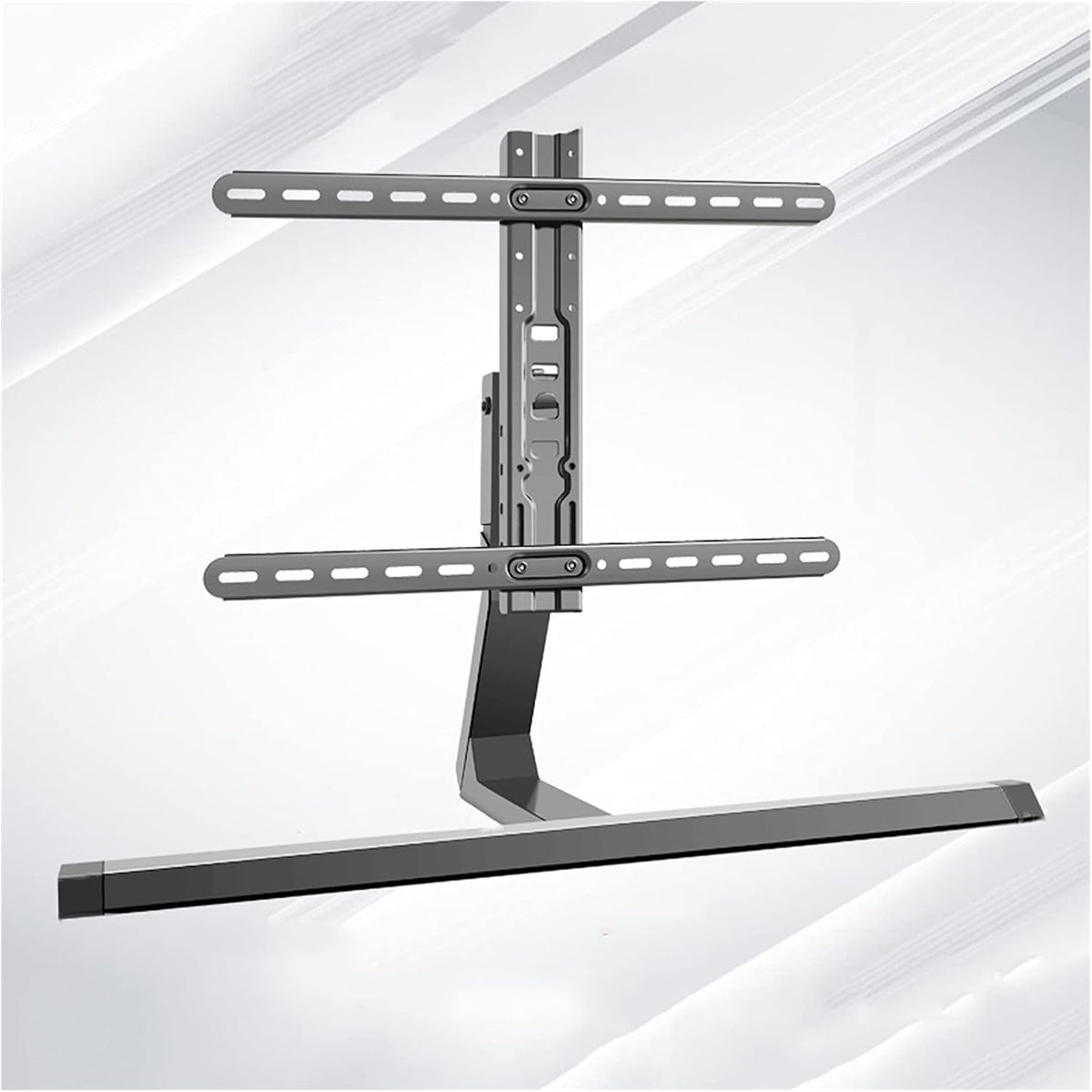 Universal TV Stand TV Stand Base LCD TV Universal Base Height-Adjustable Desktop Stand ±35°Rotating Desktop TV Mount Base for Most 37-75 Inch Flat Screen TVs, Supports Up to 77lbs,Yellow-A