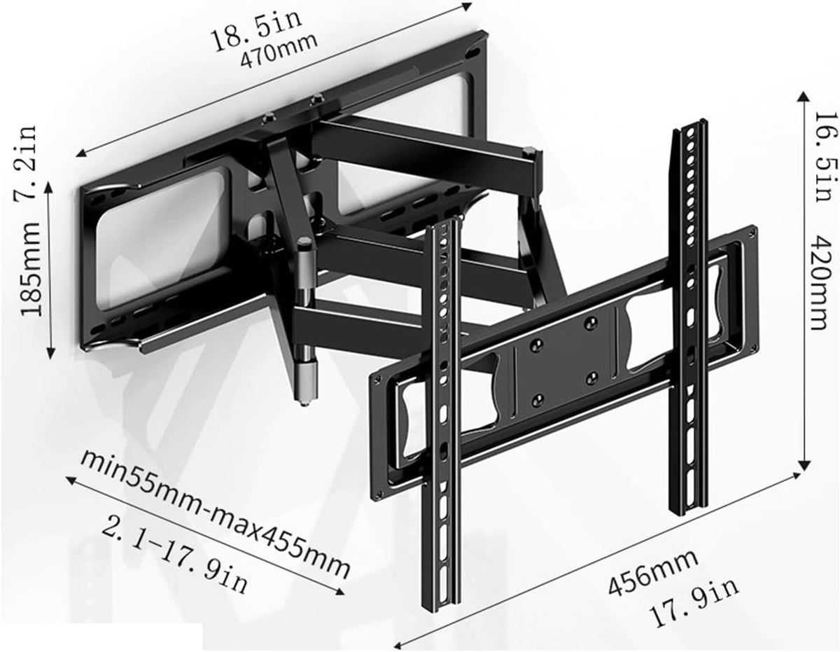 Universal TV Stand TV Stand Base TV Wall Mount Rack ''43-60'' Inch Telescopic Swivel LCD Display Bracket Heavy Duty Wall Mount TVs Bracket Tv Stand Mount