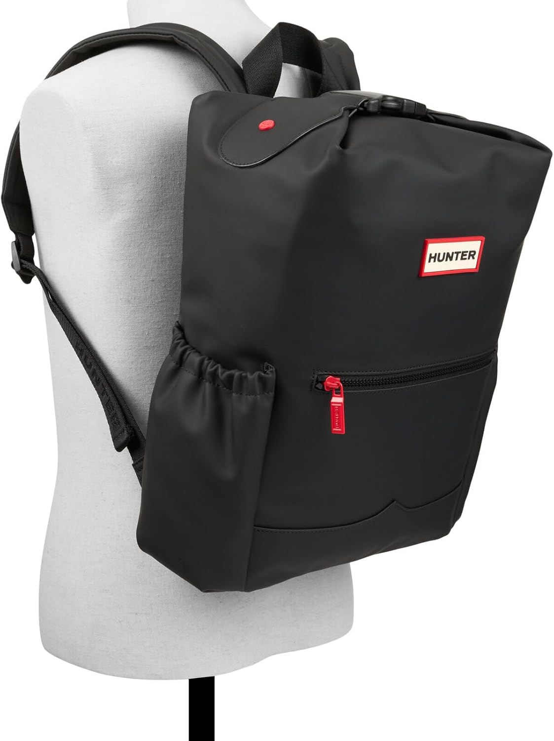 Hunter Top Clip Backpack, Smooth Black, Large