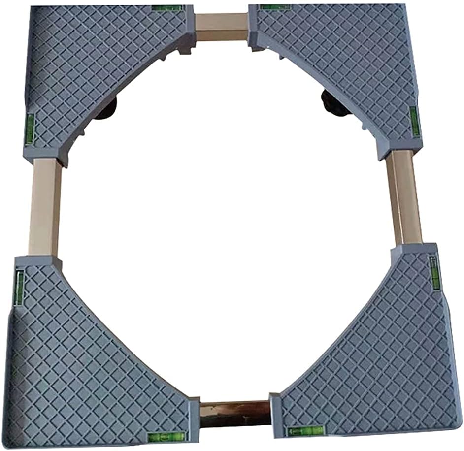 Multi-Functional Adjustable Base Refrigerator Holder Bracket Moisture Proof Length/Width 45-68cm Stent Washing Machine Base Stand Universal Rack Wine Cooler - 400kg (4legs 24