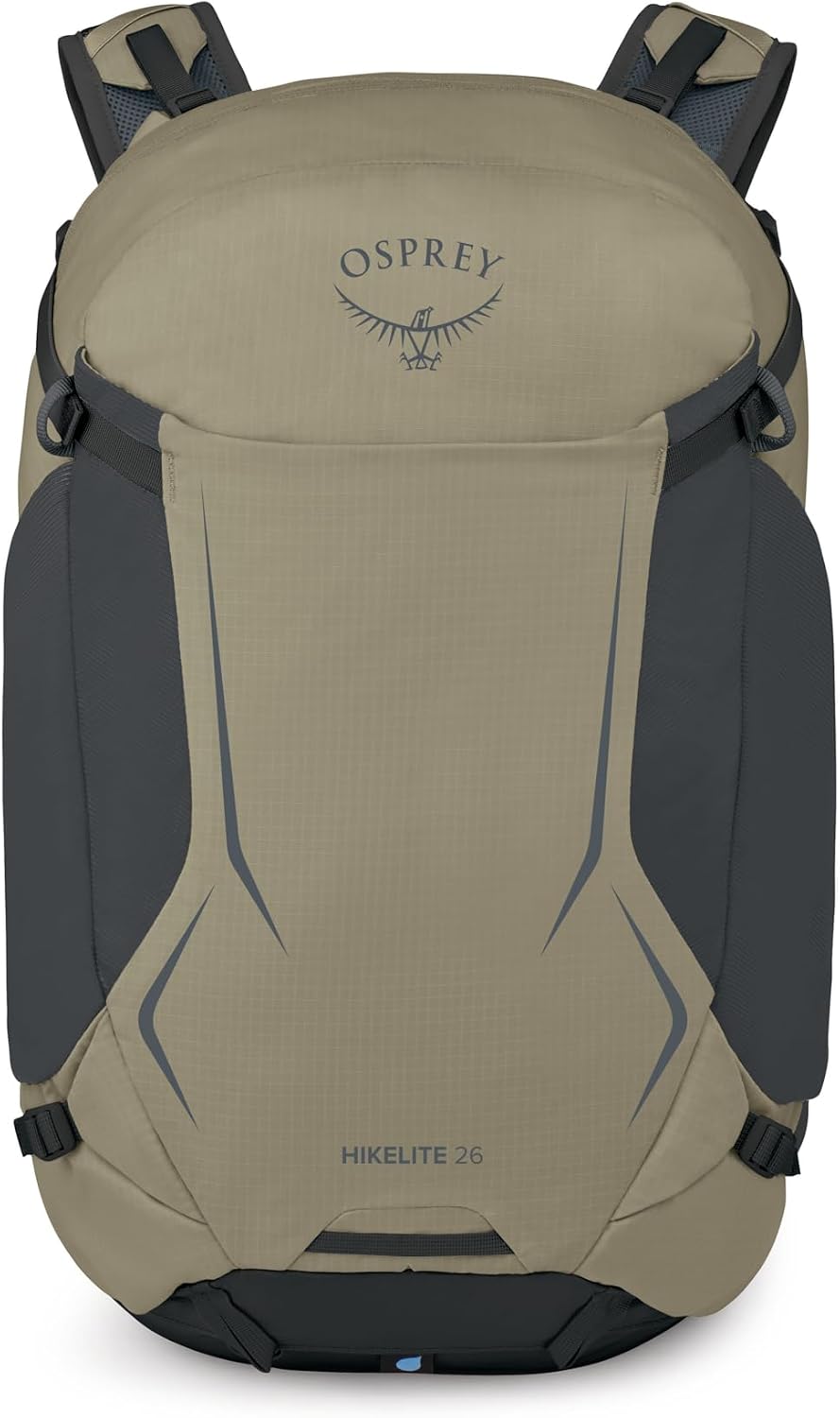 Osprey Hikelite 26L Durable Hiking Backpack - Travel Daypack with Rain Cover for Men and Women, Olive Tan