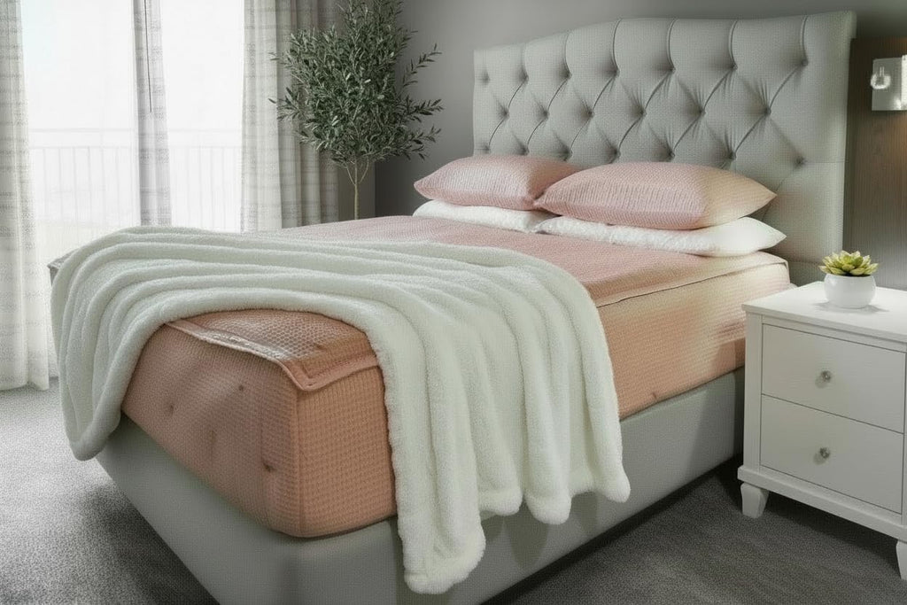 Twin Zipper Bedding with Patented Removable Zipper Sheets, Soft Natural Cotton, Durable Construction, All in one Zipper Bedding Set