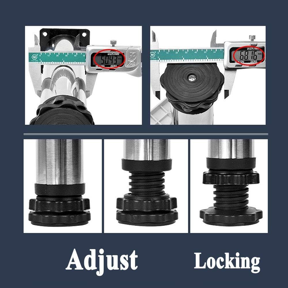 Adjustable Washing Machine Base Shockproof Base Stand Universal Base Fridge Stand Washing Machine Holder Stent Appliance Rollers Floor Trays 4/8/12 Feet for Cabinet Vertical A