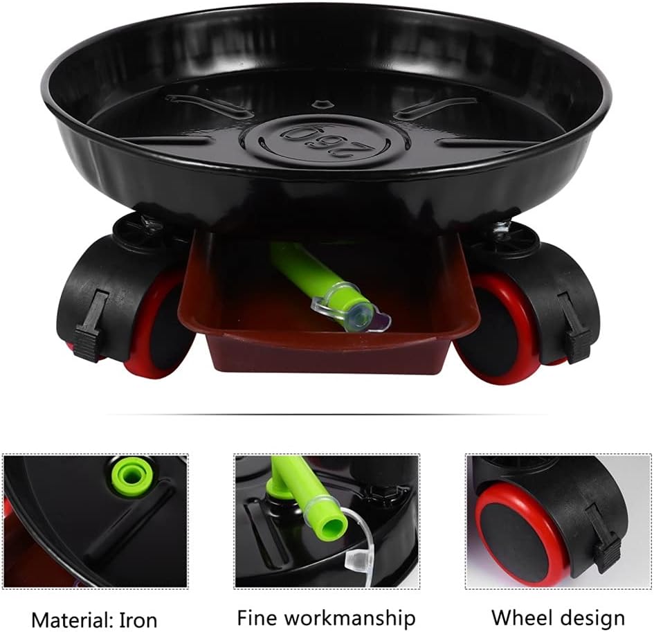 Roller Base Universal Wheel Round Large Potted Plant Water Receiving Belt Mobile Flower Pot Holder