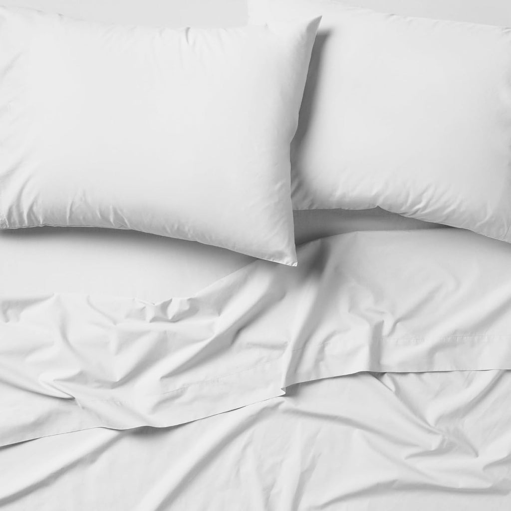 Tuft & Needle King Percale Sheet Set – 100% Supima Cotton, Crisp & Cooling Sheets for Hot Sleepers, Breathable & Durable Hotel-Quality Bedding, Deep 16' Pockets, Oeko-Tex Certified, Cloud