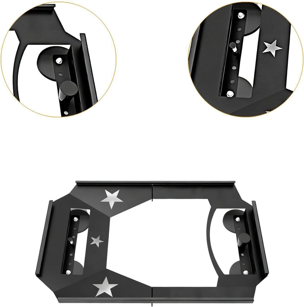 Vehicle Roof Mount Set for Starlink Quick Release Steel Construction Sturdy with Base Accessory Universal Fit 21.65x15.35x1.93inch