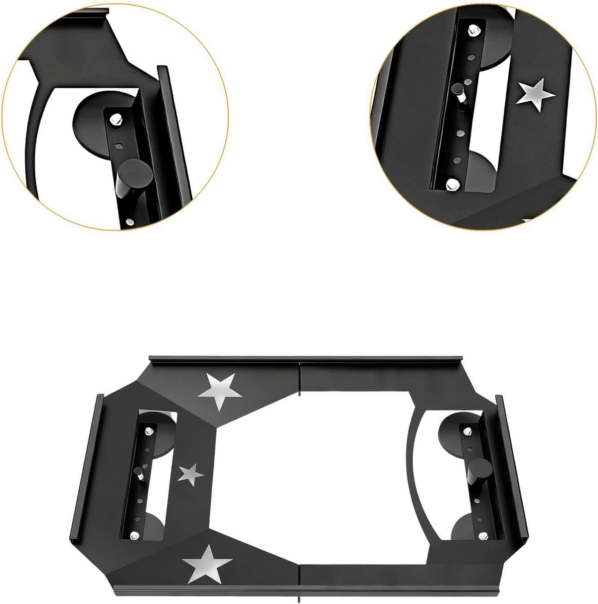 Vehicle Roof Mount Set for Starlink Quick Release Steel Construction Sturdy with Base Accessory Universal Fit 21.65x15.35x1.93inch
