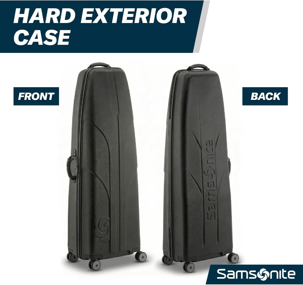 Samsonite Tour Deluxe Golf Hard Case Golf Travel Bag, Lightweight & Durable ABS Shell, 360 Degree Multi-Directional Wheels