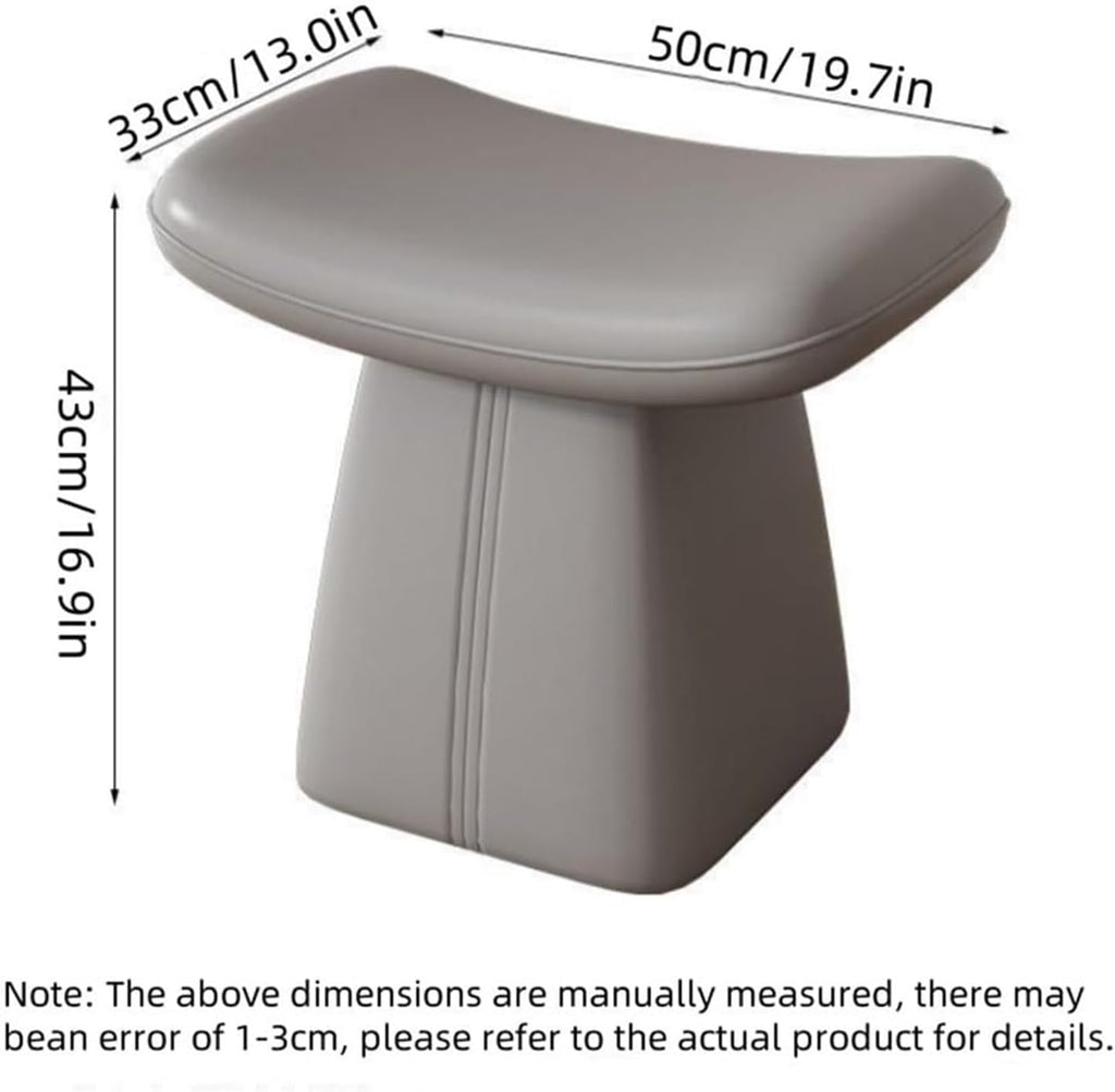 Footstool Comfortable Ottoman Stool Makeup Chair Vanity Stool Vanity Bench for Makeup Room Living Room,Ideal for Home