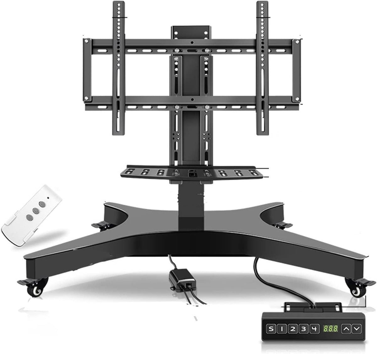 tv Wall Mount,Wall Mount tv Bracket, Motorized TV Mount - Motorized TV Lift, Mobile TV Stand with Wheels Rolling TV Stand, Mobile TV Stand Cart with Height Adjustable, 4