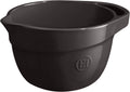 Emile Henry Made in France Mixing Bowl Large -4.75 Quart |Truffle