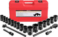 Anbull 3/4' Drive Jumbo Impact Socket Set, 21 Piece Shallow Socket Assortment, 6-Point Standard SAE Sizes (3/4-Inch to 2-Inch) | Cr-V Steel