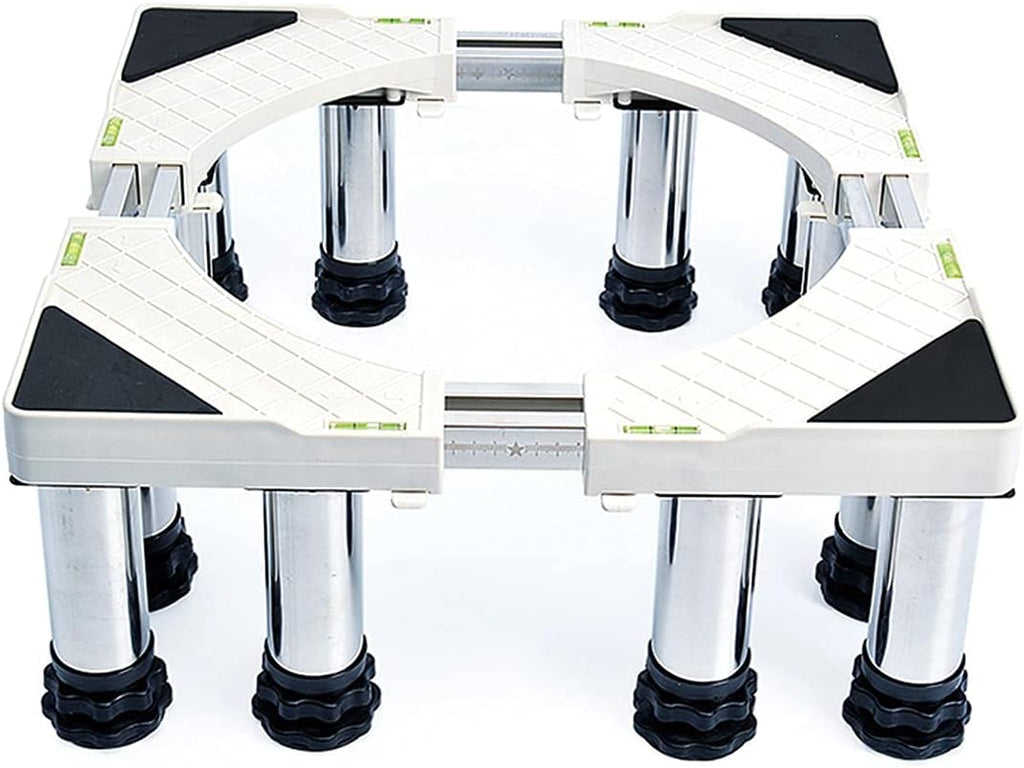 Multi-Functional Washing Machine Base Adjustable Base Refrigerator Stand Height 14-17cm Fridge zer Stand Universal Base for Dryer, Dishwasher Length/Width 48-69cm (12 Leg