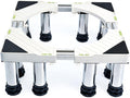 Multi-Functional Washing Machine Base Adjustable Base Refrigerator Stand Height 14-17cm Fridge zer Stand Universal Base for Dryer, Dishwasher Length/Width 48-69cm (12 Leg