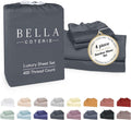 Bella Coterie Luxury Bamboo Viscose King Size Sheet Set | 100% Organically Grown | Ultra Soft | Cooling for Hot Sleepers | 18' Deep Pocket [Charcoal Grey]