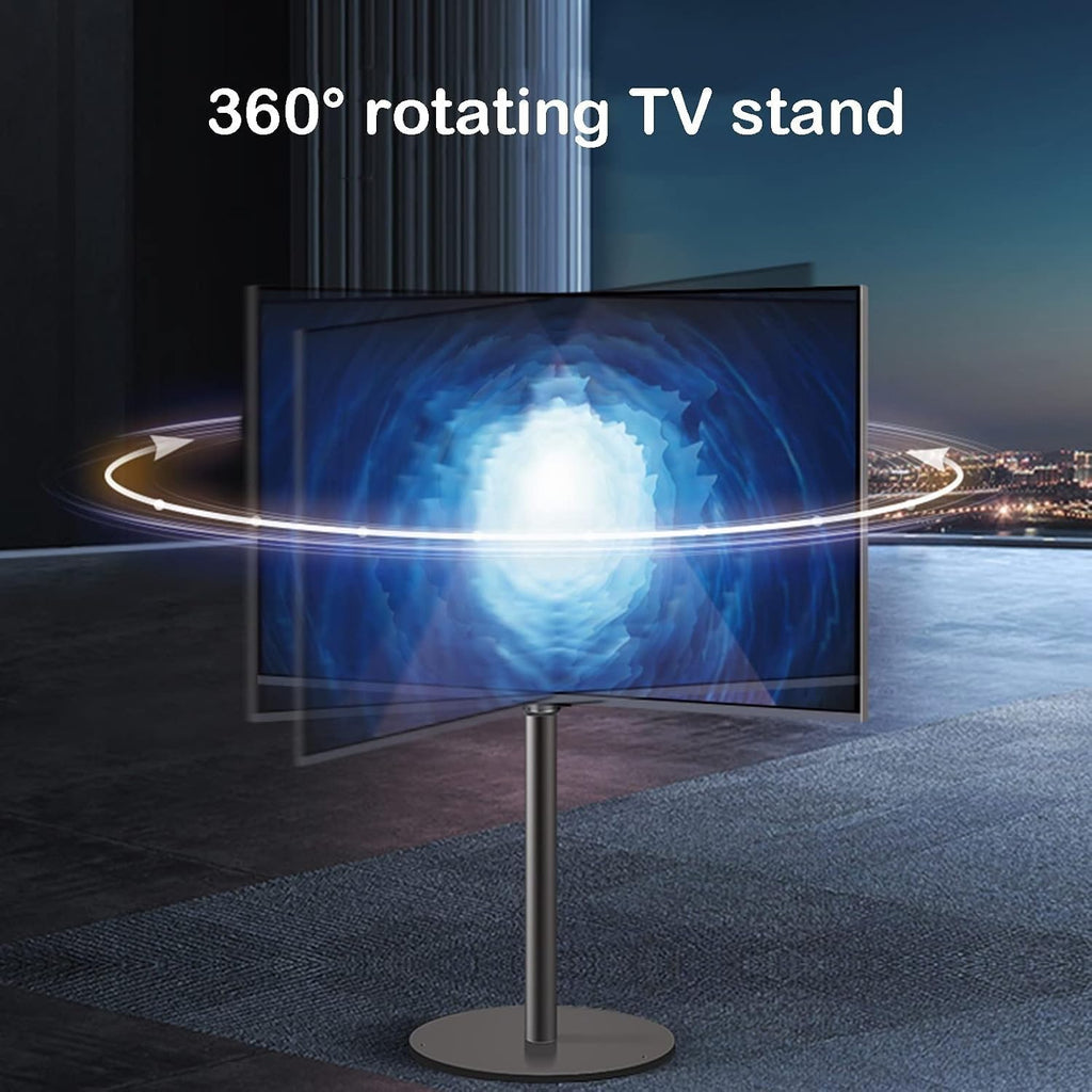Mobile TV Cart on Wheels - Mobile Stand - Universal TV Floor Stand, Portable Floor TV Stand Holds, for 37-75 Inch LED Flat Screen, Up to 45kg (H1390mm)