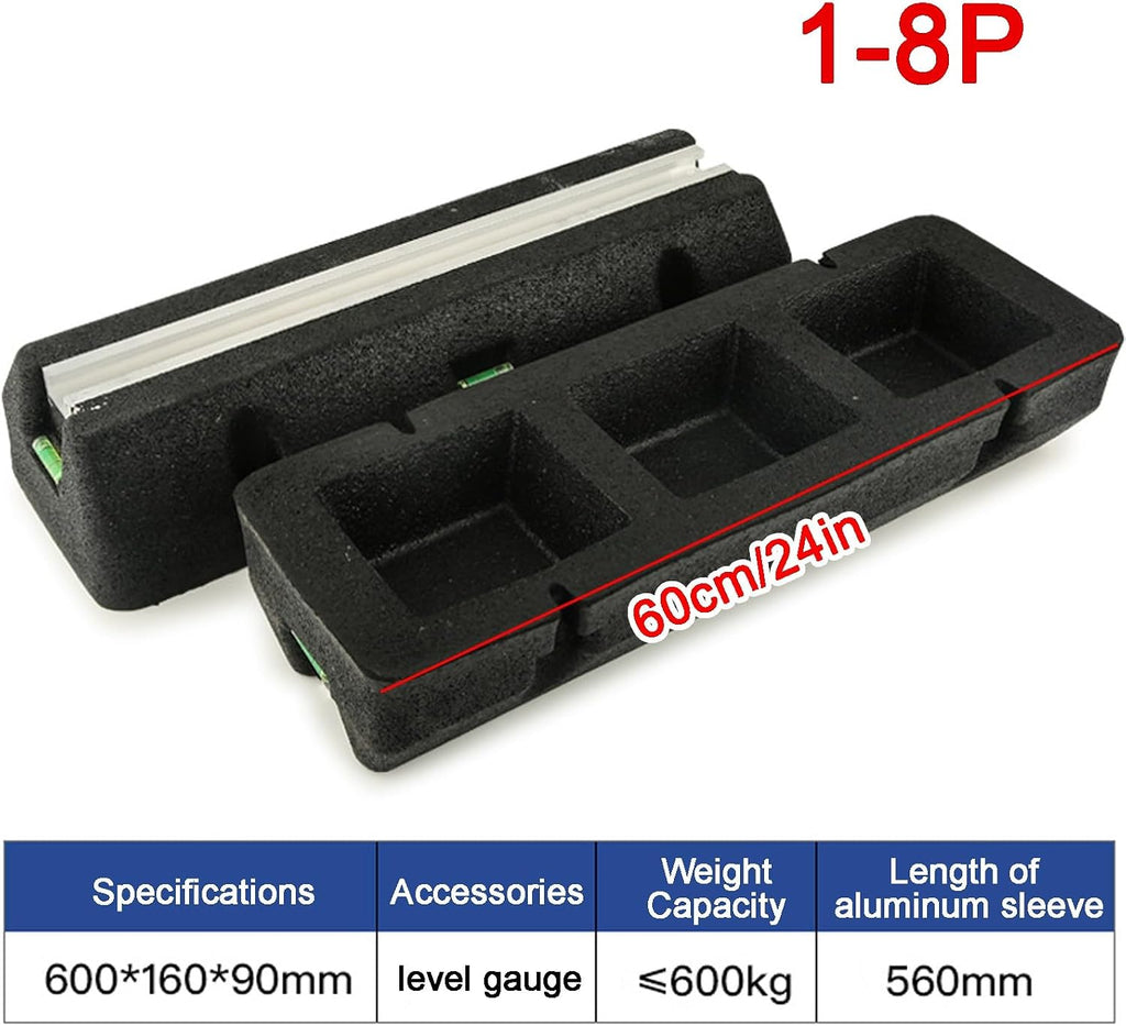 Floor Mounting Base Pad Kit, Universal Rubber Anti-Vibration Mini Split Pad, for Air Conditioners Condensers Heat Pump System(60cm/24in)