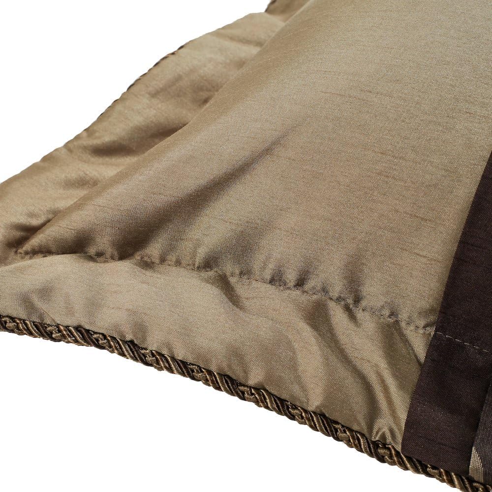 Michael Amini Imperial Brown Comforter Set 10-Piece with 100% Polyester Jacquard, Cotton-Polyester Back, King Size Bedding Ensemble, Durable Soft Fabric, Stylish Warmth and Comfort
