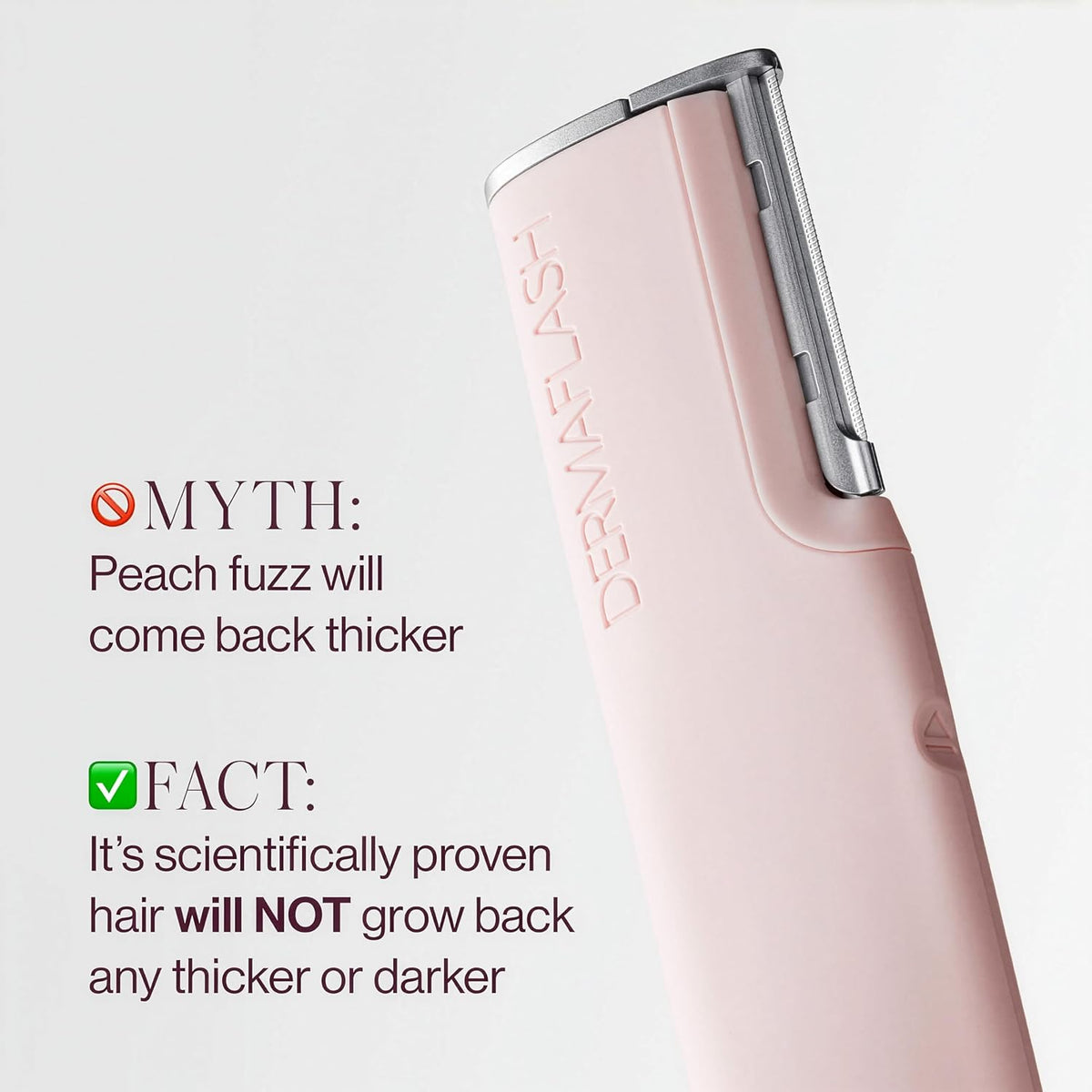DERMAFLASH LUXE+ Sonic Dermaplaning Tool for Face Peach Fuzz Removal, Anti-Aging and Exfoliation