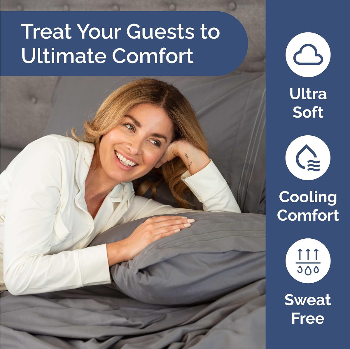 Bulk Case Pack of 12 Sheet Sets - (12) Complete Sheet Sets - Bulk Queen Bedding - Wholesale Case Pack for Hotels, Spa & Airbnbs - Deep Pocket & Wrinkle Free - Cooling & Breathable - Queen, Dark Grey