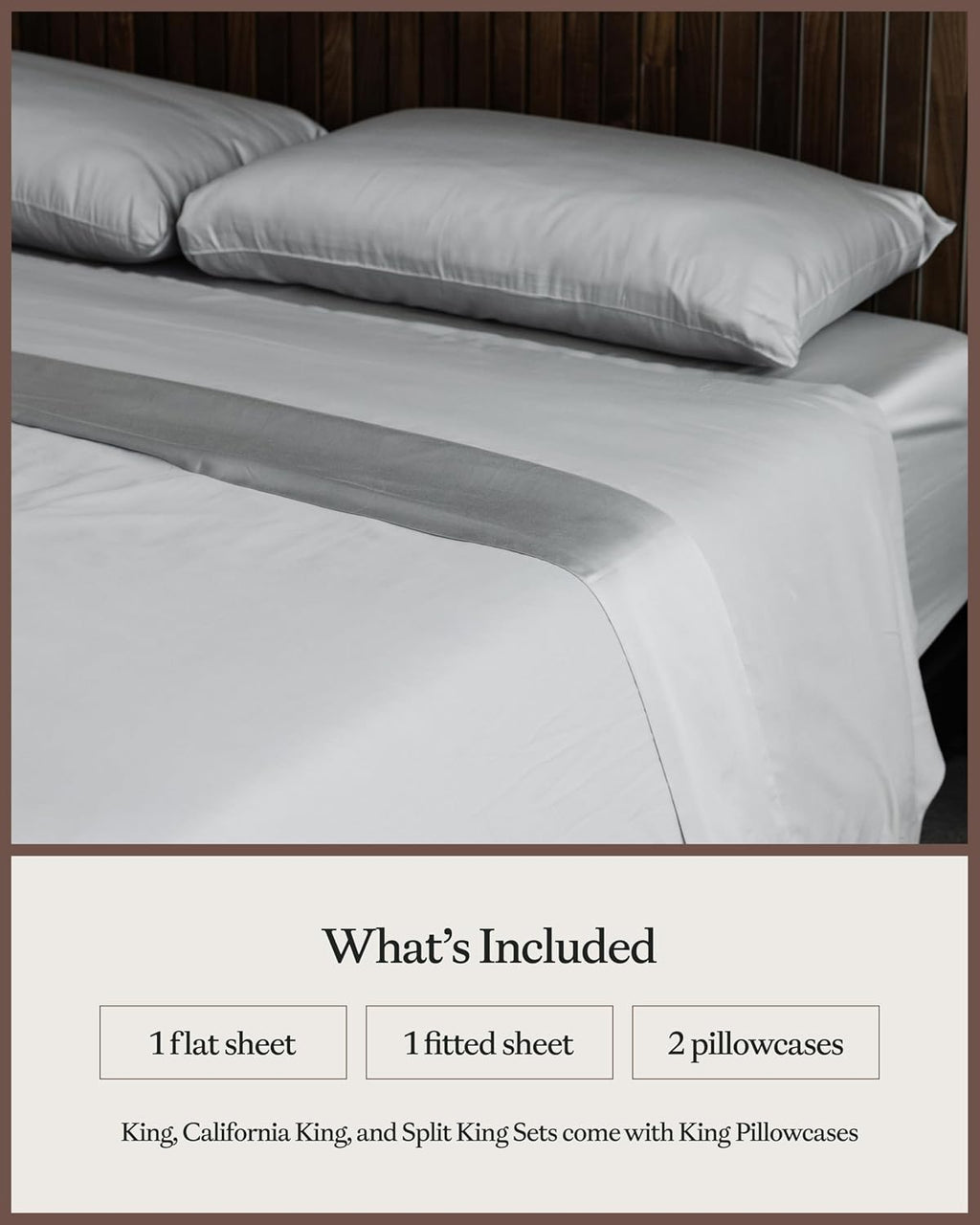 Cozy Earth Luxury Bed Sheet Set - 100% Viscose from Bamboo Fabric, Ultra-Soft & Breathable, Fits Regular & Deep Pocket Mattresses up to 20' - 4 Pieces Queen Sheet Set Gray