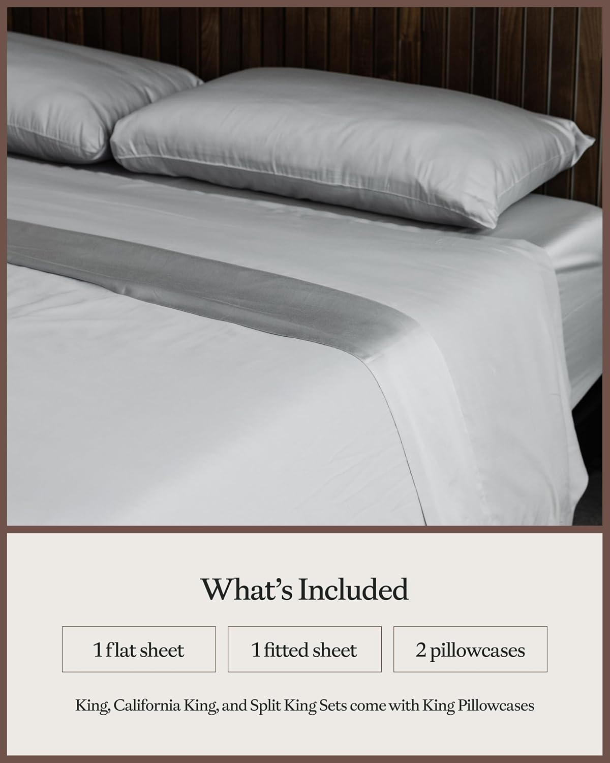 Cozy Earth Luxury Bed Sheet Set - 100% Viscose from Bamboo Fabric, Ultra-Soft & Breathable, Fits Regular & Deep Pocket Mattresses up to 20' - 4 Pieces Queen Sheet Set Gray