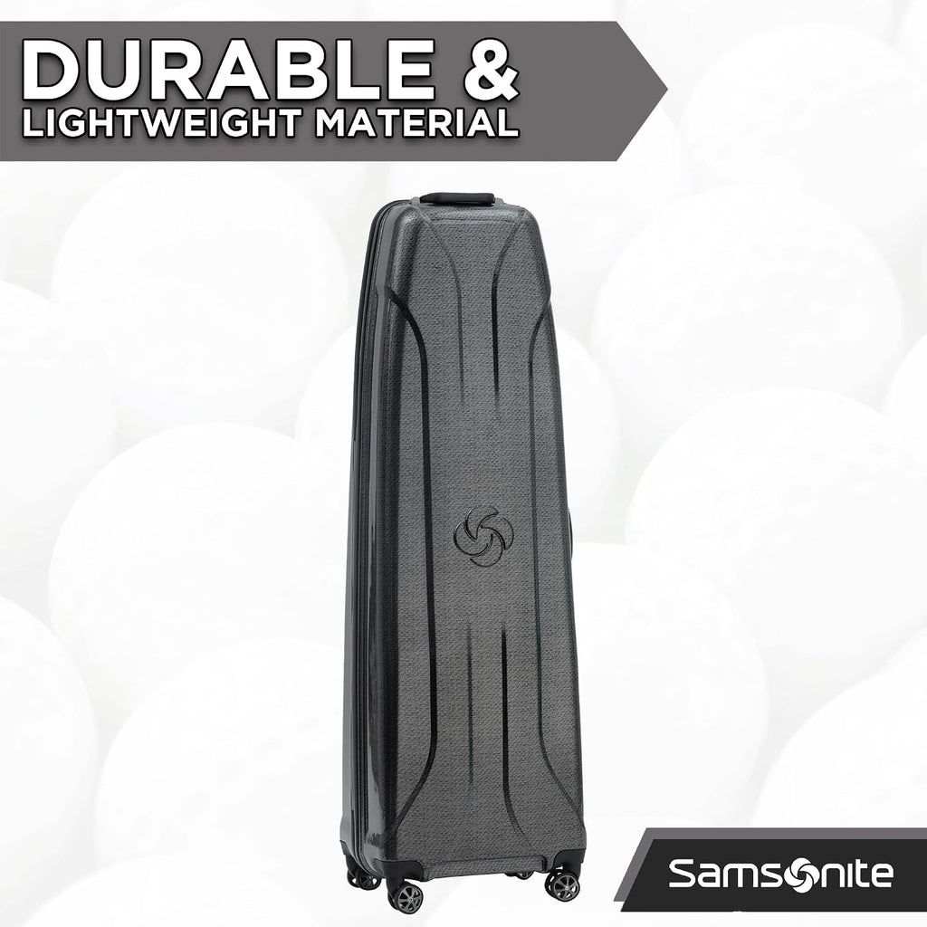 Samsonite Tour Pro Golf Travel Bags for Airlines, Hard Shell Golf Travel Case with Durable ABS, 360° Multi-Directional Shark Wheels, Lightweight Golf Club Travel Bag
