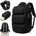 Travel Backpack for Men, Travel Backpack Carry on Flight Approved, Expandable Extra Large Travel Laptop Backpack (Black, L:35)