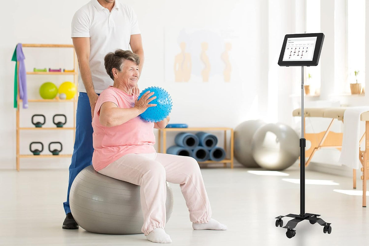 CTA Digital PAD-PARACGS Compact Mobile Floor Stand with Universal Security Enclosure