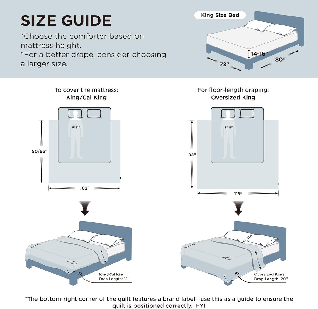 Bedsure Cooling Comforter King Size - Cooling Blankets for Hot Sleepers, Lightweight Comforter for Summer with Dual-Sided Cool Tech, Soft Breathable Cold Blanket for Sleeping, Grey, 102x90 Inches