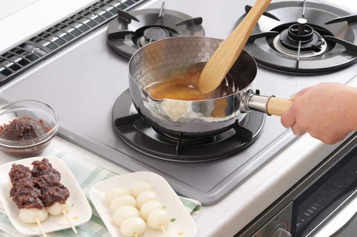 Japanese Stainless Steel Yukihira Saucepans 22cm Cooking Pot, 3 Quart, Made in Japan, 4-Pack