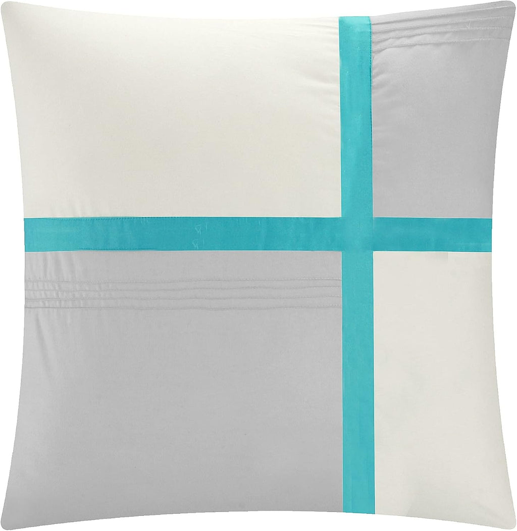 Chic Home 8 Piece Bliss Garden Comforter Set, King, Turquoise