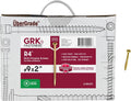 GRK Fasteners R4#9 x 2 Inch, Multi-Purpose Framing Screws, 3700 PCS, Rust Resistant Climatek Coating, Outdoor Fencing and Deck Screws, Fast Bite Tip, Star Drive Recess, Gold