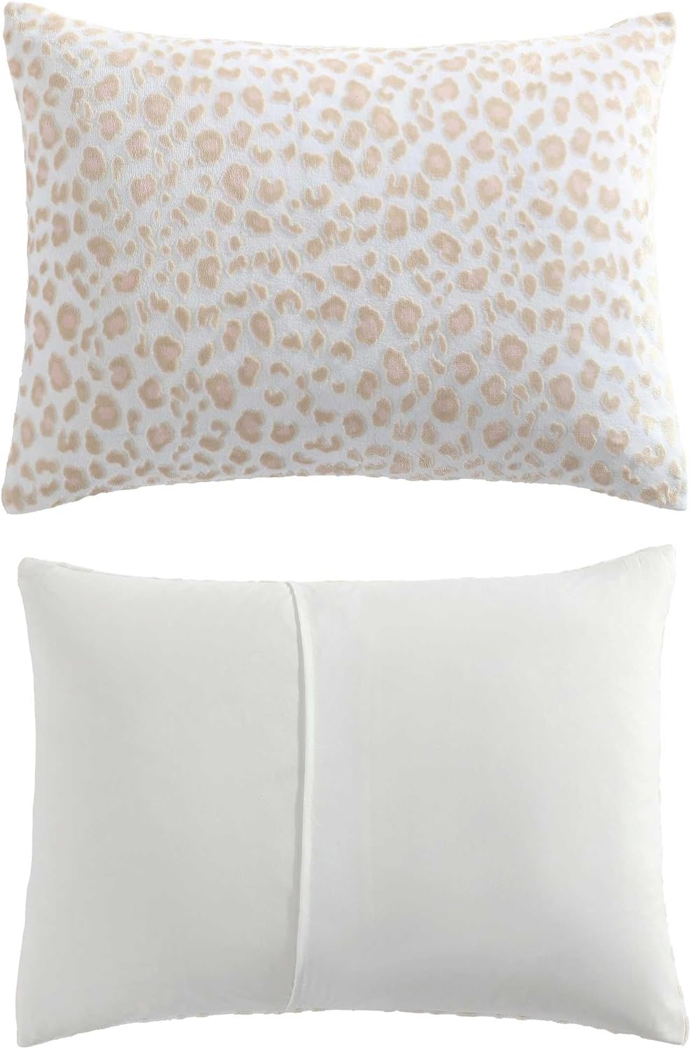 Betsey Johnson - King Comforter Set, Reversible & Buttery-Soft Faux Fur Bedding w/Matching Pillowcases, Medium Weight for Year Round Use, 3 Piece Bed Sets (Betsey's Leopard Beige)