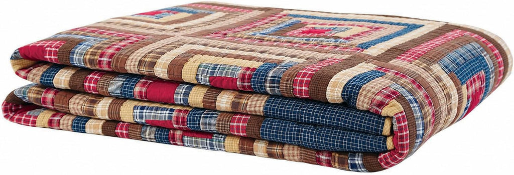 VHC Brands Braxton 3 Piece Quilt Set (1 Queen Quilt, 2 Standard Shams)
