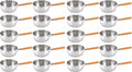 Japanese Stainless Steel Yukihira Saucepans 22cm Cooking Pot, 3 Quart, Made in Japan, 20-Pack