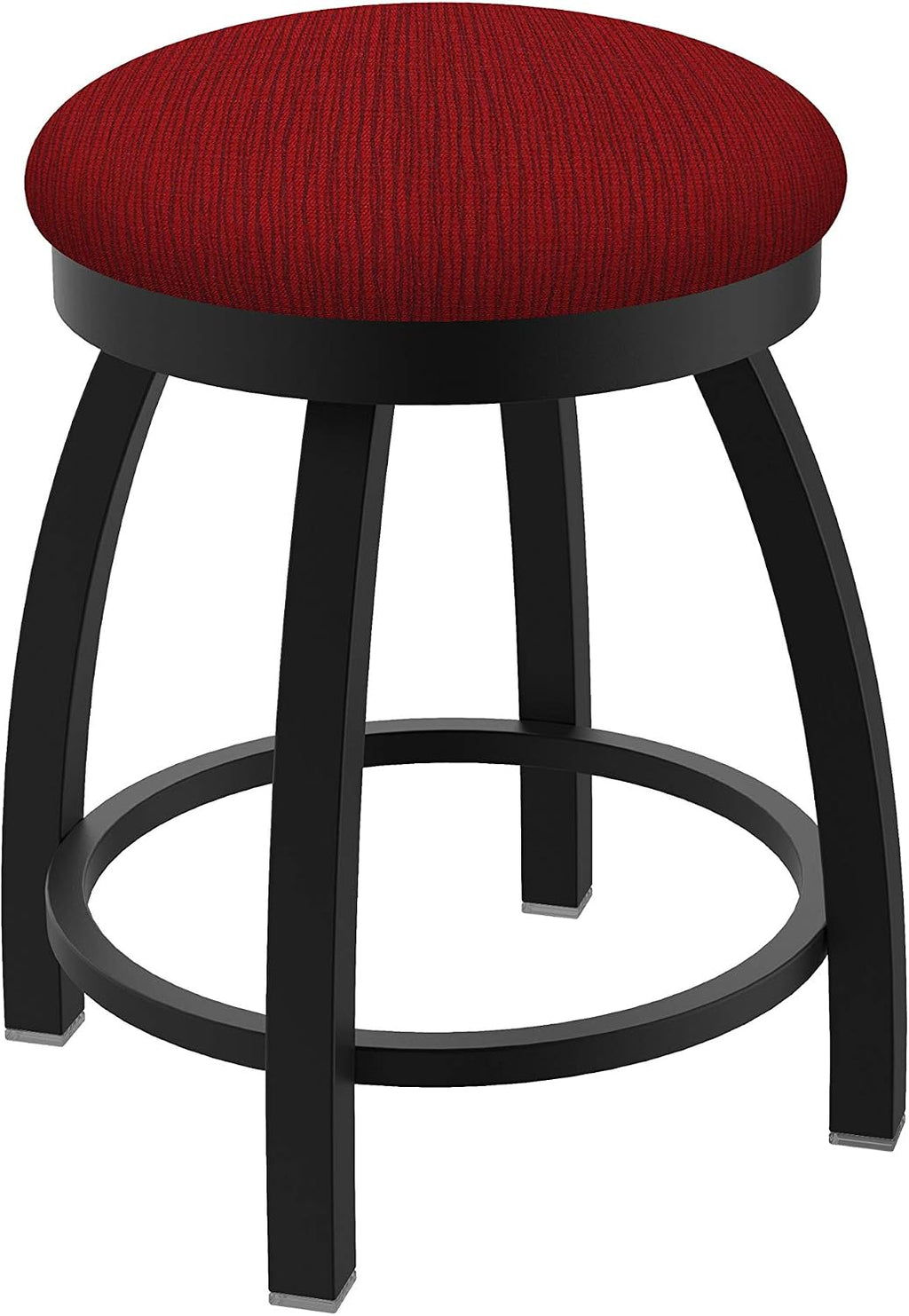 802 Misha 18' Swivel Vanity Stool with Black Wrinkle Finish and Graph Ruby Seat