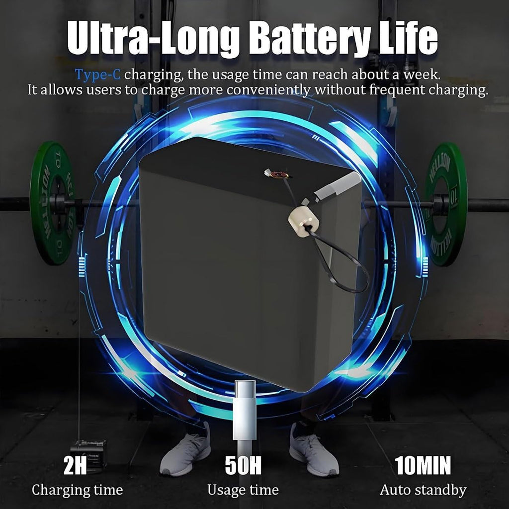 Portable Velocity Based Training Tool Device,Speed and Strength Linear Encoder with App Control,Vbt Linear Position Transducers for Gym,50h Battery & Realtime Training Data Tracking