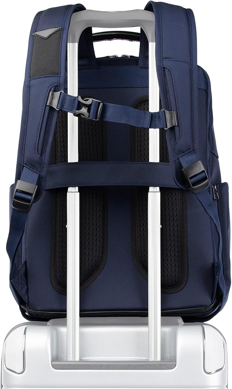 Travelpro Crew Executive Choice 3 Large Backpack Fits Up to 15.6 Laptops and Tablets, USB a and C Ports, Men and Women, Patriot Blue