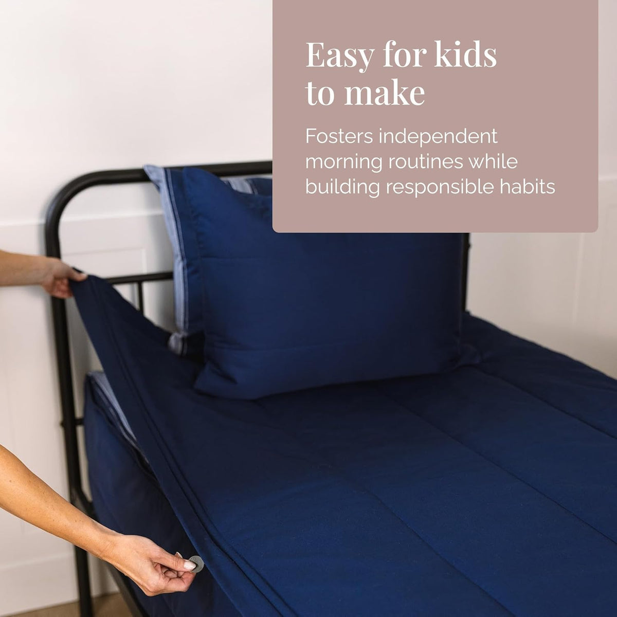 Beddy's All in One Bed in a Bag Zipper Bedding Set, Bottom Sheet, Cuddle Blanket, Comforter, Pillowcase(s) & Sham(s), Minky Interior Sheets with Comforter, Zip Bedding for Dorms, Bunks, Kids & Adults