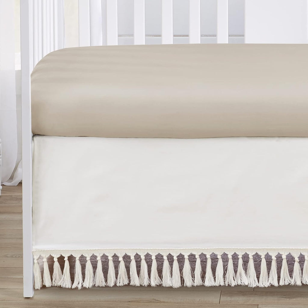 Sweet Jojo Designs Boho Desert Sun Taupe Boy Girl Gender Neutral Baby Crib Bedding Set Infant Nursery Room BreathableBaby Breathable Mesh Crib Liner Blanket Fitted Sheet Skirt 6p Beige Ivory Bohemian